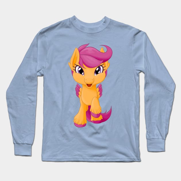 My Little Pony Scootaloo Long Sleeve T-Shirt by Boyanton Designs